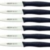 Arcos Nova 6-piece Paring Knife Set 10cm With Black Polypropylene Handles -Kitchen Knife Shop arcos nova 6 piece paring knife set 10cm black handles
