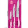 Arcos Riviera Pink 3-piece Kitchen Knife Set -Kitchen Knife Shop arcos riviera pink 3 piece kitchen knife set