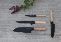 BergHOFF Ron Titan Ash Wood Boning Knife 15cm - Black Titanium Coating -Kitchen Knife Shop berghoff ron titan ash wood boning knife 15cm black titanium coating 6