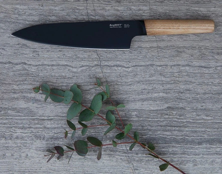 BergHOFF Ron Titan Ash Wood Chef Knife 19cm - Black Titanium Coating 5 BergHOFF Ron Titan Ash Wood Chef Knife 19cm - Black Titanium Coating - Image 3