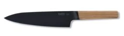 BergHOFF Ron Titan Ash Wood Chef Knife 19cm - Black Titanium Coating
