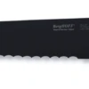 BergHOFF Ron Titan Ash Wood Bread Knife 23cm - Black Titanium Coating -Kitchen Knife Shop berghoff ron titan ashwood bread knife 23cm black titanium coating
