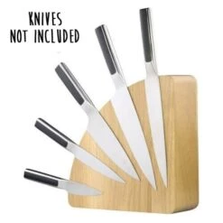 Bisbell Magnetic Knife Block Made Of Oak Wood -Kitchen Knife Shop bisbell magnetic knife block oak wood 1