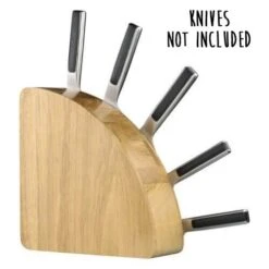 Bisbell Magnetic Knife Block Made Of Oak Wood -Kitchen Knife Shop bisbell magnetic knife block oak wood 2