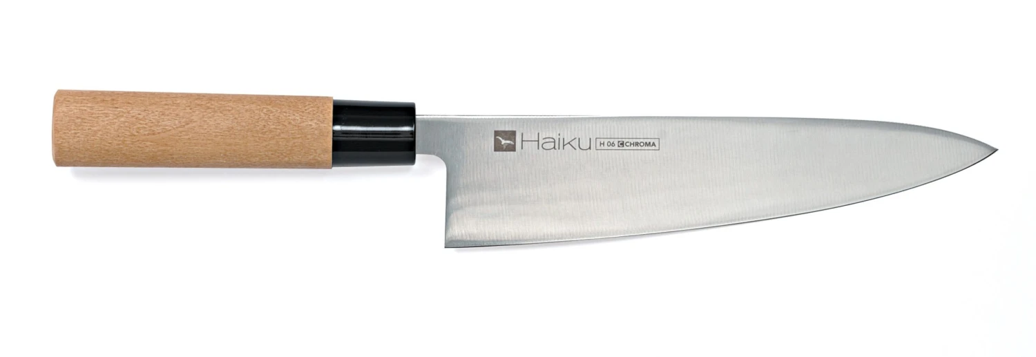 Chroma Haiku Japanese Chef Knife 20cm - Honoki Wood Handle 3 Chroma Haiku Japanese Chef Knife 20cm - Honoki Wood Handle
