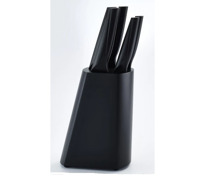 Couleur Cuisine 5-piece Knife Block Set - Black Handles 3 Couleur Cuisine 5-piece Knife Block Set - Black Handles