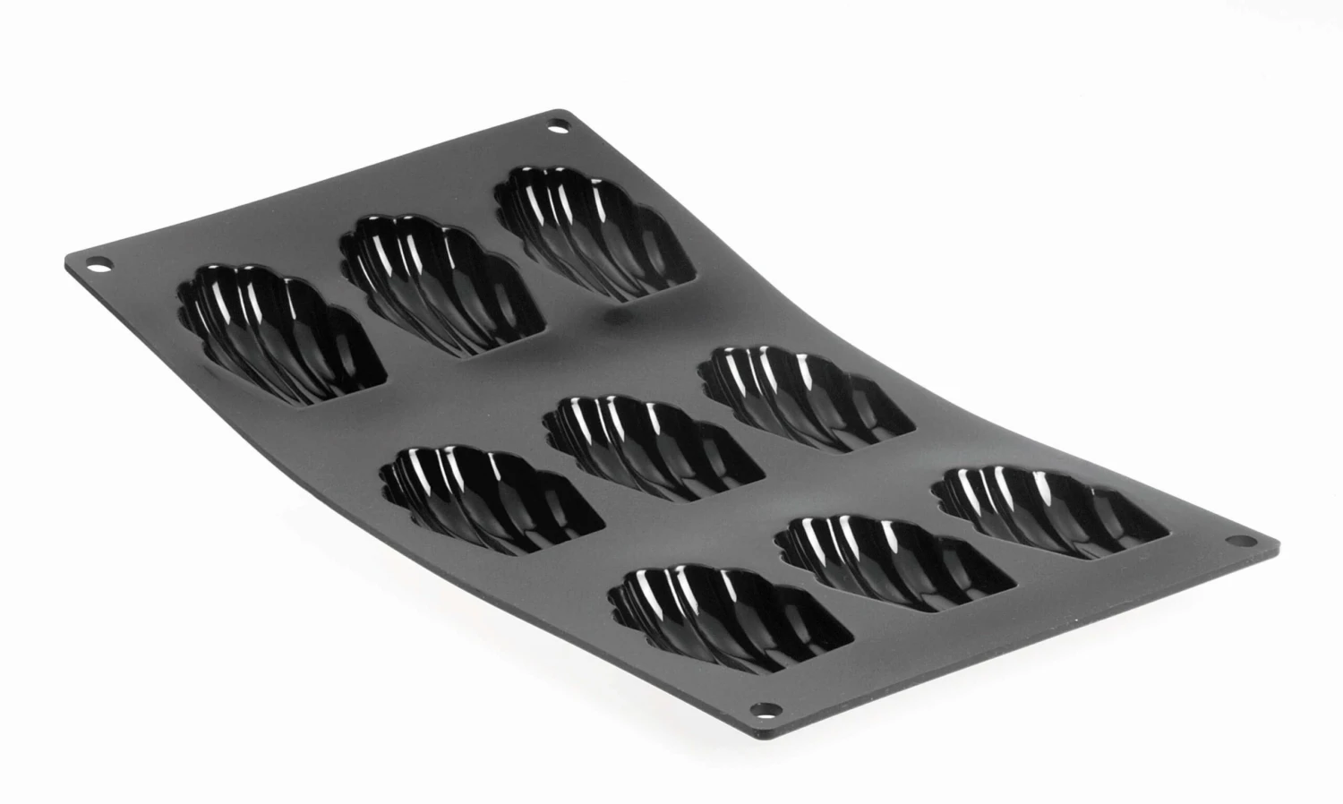 De Buyer Moul'flex 9-Hole Madeleine Mould 3 De Buyer Moul'flex 9-Hole Madeleine Mould
