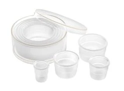 DEGLON 9-piece Plain Round Cookie Cutter Set