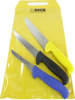 Dick Ergogrip 3-piece Butcher Knife Set - Ergonomic Multicoloured Handles -Kitchen Knife Shop dick ergogrip 3 piece butcher knife set ergonomic multicoloured handles 2