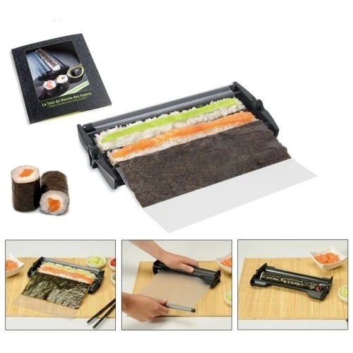 Easy Sushi - Sushi Maker 3.5cm Diameter With Traction Sheet + Recipe Book 3 Easy Sushi - Sushi Maker 3.5cm Diameter With Traction Sheet + Recipe Book
