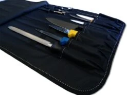 Empty Knife Roll Bag With Space For 11 Kitchen Tools - Martinez & Gascon -Kitchen Knife Shop empty knife roll bag 11 kitchen tools martinez gascon 4