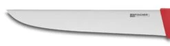 Fischer Knife Case With 7 Red Handle Butcher Knives And Accessories -Kitchen Knife Shop fischer 7 piece butcher knife case red handles 3