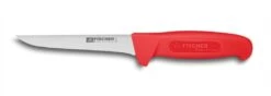 FISCHER Boning Knife Straight Blade 14cm With Red Handle
