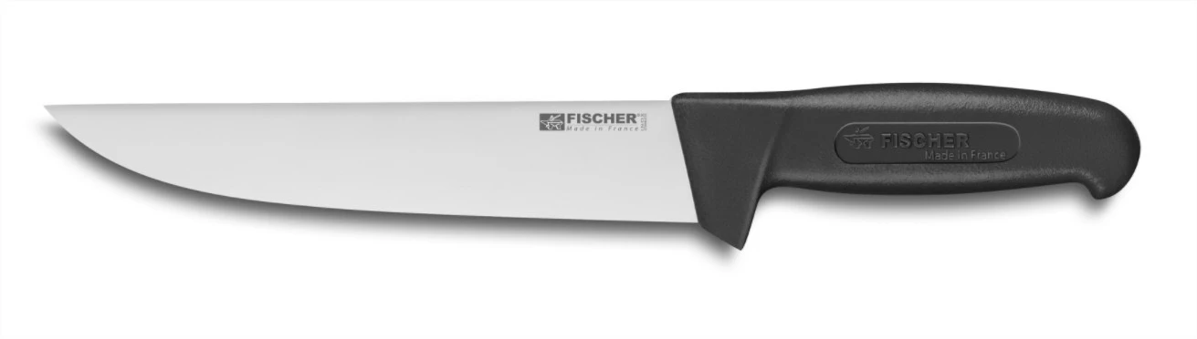 Fischer Butcher's Knife 20cm With Black Handle 3 Fischer Butcher's Knife 20cm With Black Handle