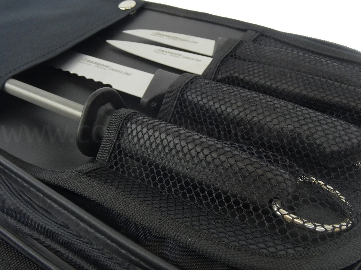 FISCHER Creative Chef Profesional Knife Bag With 6 Knives + 1 Sharpener Steel 8 FISCHER Creative Chef Profesional Knife Bag With 6 Knives + 1 Sharpener Steel - Image 6