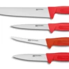 Fischer Professional 4-piece Butcher Knife Set - Red Handles -Kitchen Knife Shop fischer professional 4 piece butcher knife set red handles
