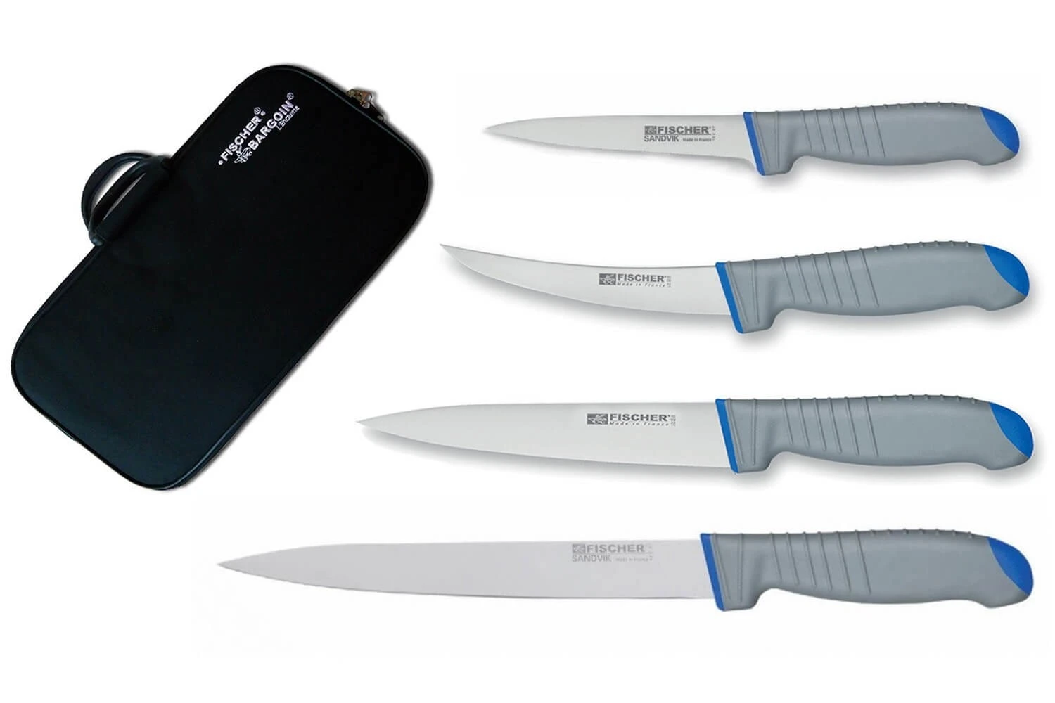 FISCHER Special Butcher Bag With 4 Sandvik Professional Knives 3 FISCHER Special Butcher Bag With 4 Sandvik Professional Knives
