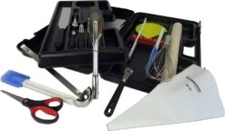 FISCHER Student's Tool Case With 18 Kitchen Tools + 1 Scale + 1 Padlock