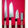 Jaku 3-piece Japanese Knife Set + 1 Sharpening Stone -Kitchen Knife Shop jaku 3 piece japanese knife set 1 sharpening stone