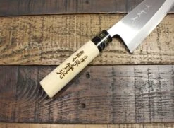 Jikko Tokusei Japanese Deba Knife 18cm Nihon Steel Blade, Magnolia Wood Handle -Kitchen Knife Shop jikko tokusei japanese deba knife 18cm nihon steel blade magnolia handle 2