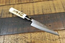Jikko Tokusei Japanese Kaisaki Knife 12cm Nihon Steel Blade, Magnolia Wood Handle -Kitchen Knife Shop jikko tokusei japanese kaisaki knife 12cm nihon steel blade magnolia handle 2