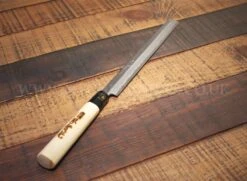 Jikko Tokusei Japanese Takohiki Knife 24cm Nihon Steel Blade, Magnolia Wood Handle -Kitchen Knife Shop jikko tokusei japanese takohiki knife 24cm nihon steel blade magnolia handle 2