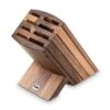 Kai Empty Knife Block For 8 Kitchen Knives - Walnut Wood -Kitchen Knife Shop kai empty knife block 8 kitchen knives walnut wood
