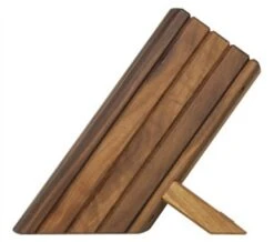 Kai Empty Knife Block For 8 Kitchen Knives - Walnut Wood -Kitchen Knife Shop kai empty knife block 8 kitchen knives walnut wood 2