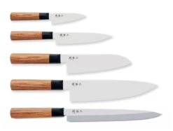 KAI Seki Magoroku Redwood Pack Of 5 Japanese Kitchen Knives