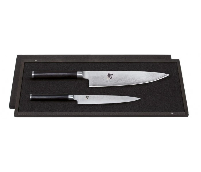 Kai Shun Classic 2-piece Knife Set: 1 Utility Knife & 1 Chef Knife