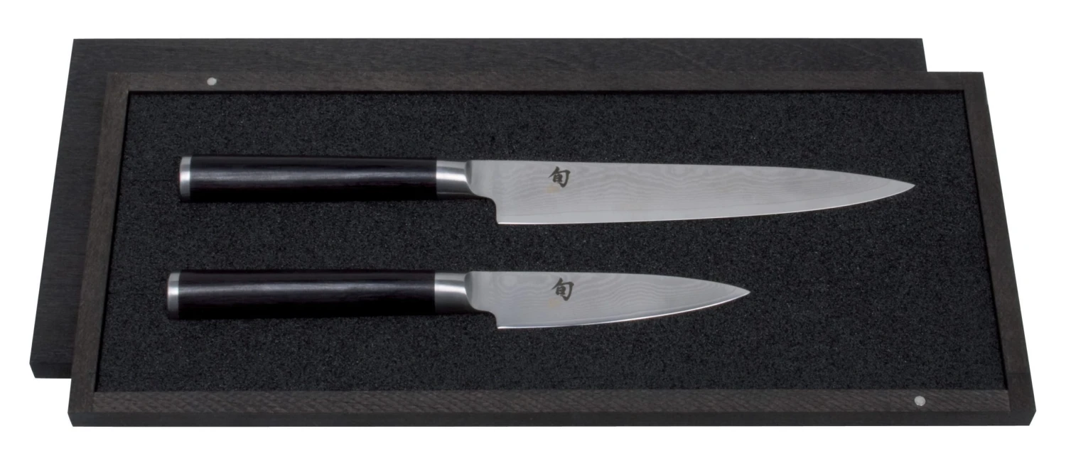 Kai Shun Classic 2-piece Knife Set: 1 Paring Knife & 1 Utility Knife