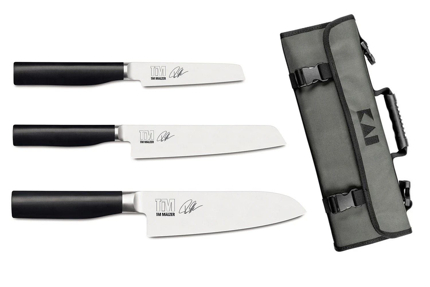 Kai Shun Tim Malzer Kamagata 3-piece Knife Set + Roll Bag 3 Kai Shun Tim Malzer Kamagata 3-piece Knife Set + Roll Bag