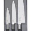 KAI Wasabi Black 3-piece Knife Set: 2 Utility Knives & 1 Chef Knife -Kitchen Knife Shop kai wasabi black 3 piece knife set 2 utility knives 1 chef knife