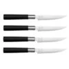 KAI Wasabi Black 4-piece Steak Knife Set -Kitchen Knife Shop kai wasabi black 4 piece steak knife set