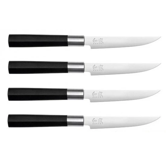 KAI Wasabi Black 4-piece Steak Knife Set