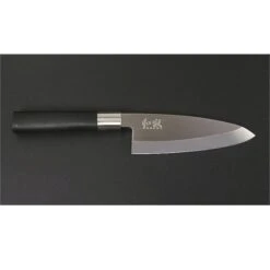 KAI Wasabi Black Deba Knife 15cm -Kitchen Knife Shop kai wasabi black deba knife 15cm 2