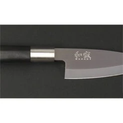 KAI Wasabi Black Deba Knife 10.5cm -Kitchen Knife Shop kai wasabi black deba knife 2