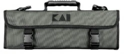 KAI Wasabi Black Knife Bag With 5 Knives JAPAN -Kitchen Knife Shop kai wasabi black knife bag 5 knives japan 2