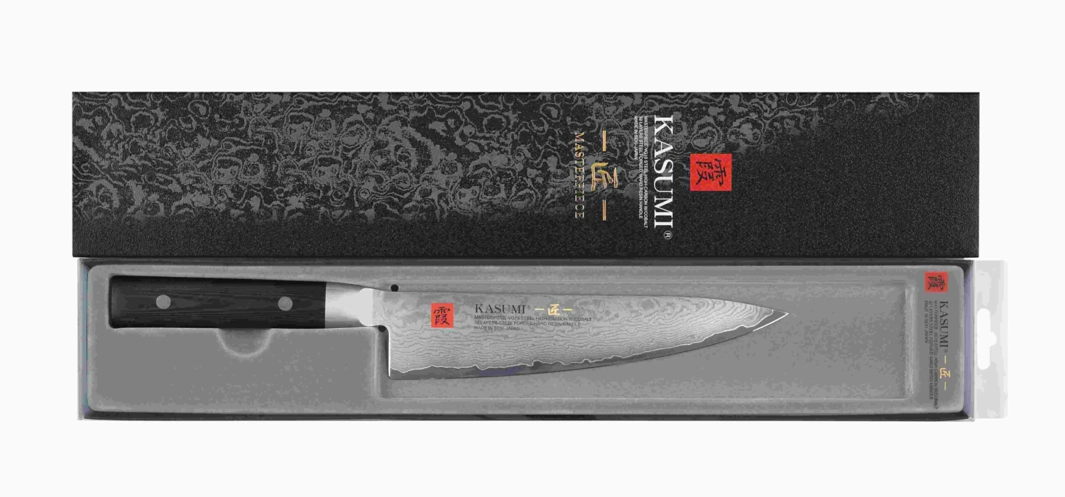Kasumi Masterpiece Japanese Chef Knife Damascus Steel Blade 20cm 4 Kasumi Masterpiece Japanese Chef Knife Damascus Steel Blade 20cm - Image 2