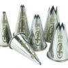 Mallard Ferriere Set Of 6 Fluted Stainless Steel Nozzles -Kitchen Knife Shop mallard ferriere set 6 fluted stainless steel nozzles