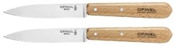 Opinel N°112 Set Of 2 Paring Knives 10cm With Beech Wood Handles