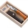 Opinel Set: Folding Knife N°08 Carbon Steel Blade 8.5cm + Sheath -Kitchen Knife Shop opinel set folding knife n08 sheath