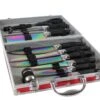 Pradel Excellence 12- Piece Knife Case - Blades With Titanium Coating -Kitchen Knife Shop pradel excellence 12 piece knife case blades titanium coating