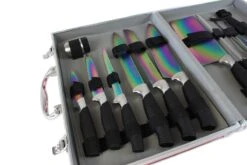 Pradel Excellence 12- Piece Knife Case - Blades With Titanium Coating -Kitchen Knife Shop pradel excellence 12 piece knife case blades titanium coating 2
