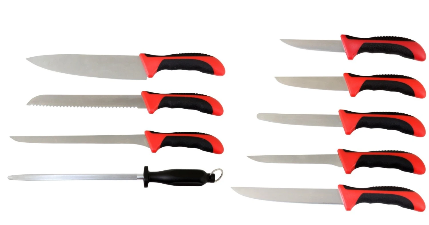 Pradel Excellence Cook's Roll Bag With 8 Kitchen Knives + 1 Sharpening Steel 4 Pradel Excellence Cook's Roll Bag With 8 Kitchen Knives + 1 Sharpening Steel - Image 2