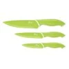 Pradel Excellence Set Of 3 Kitchen Knives - Non-stick, Green Blades -Kitchen Knife Shop pradel excellence set 3 kitchen knives non stick green blades
