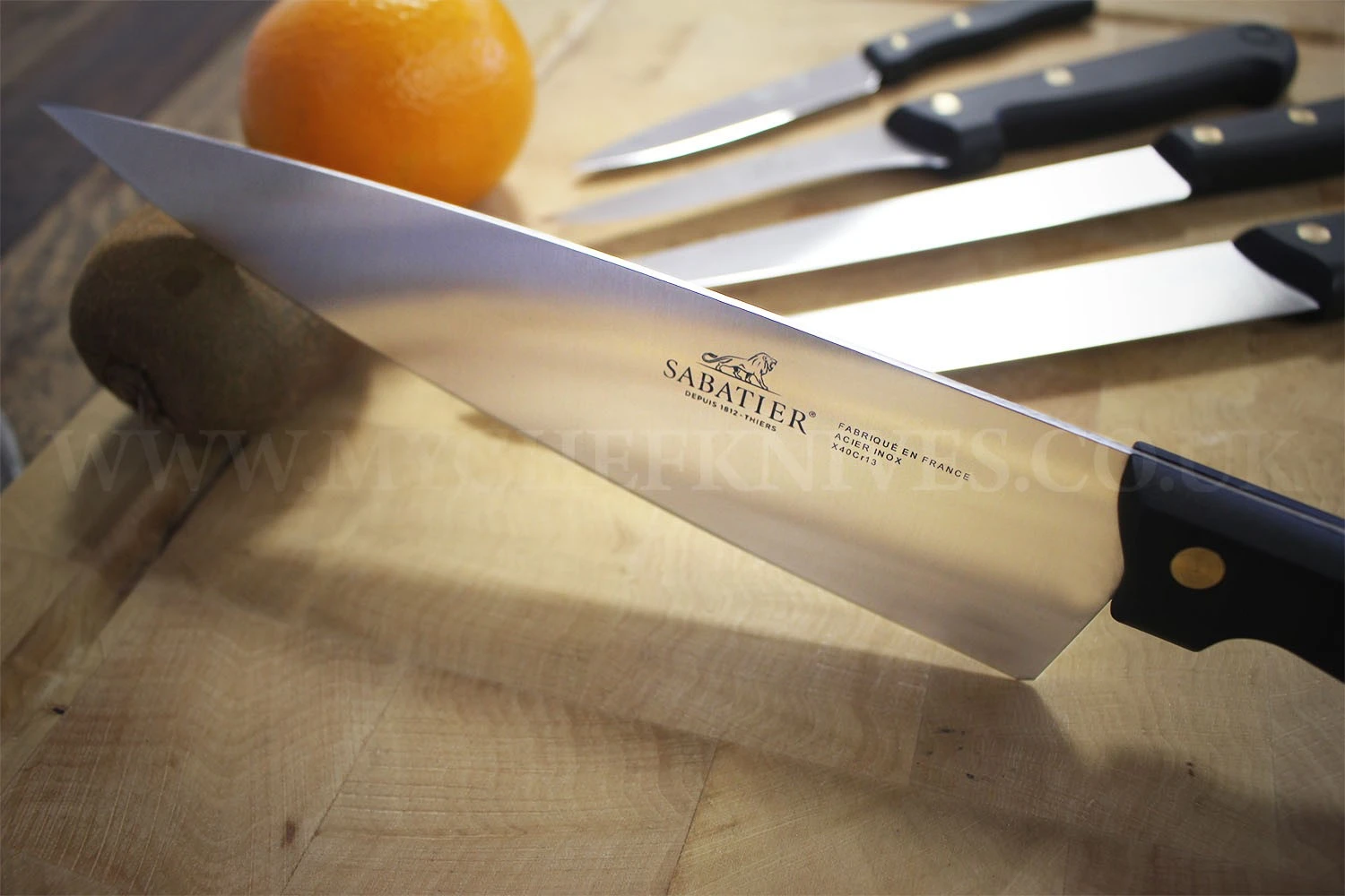 SABATIER 5-piece Kitchen Knife Bag - Stainless Steel Blades And POM Handles 8 SABATIER 5-piece Kitchen Knife Bag - Stainless Steel Blades And POM Handles - Image 6