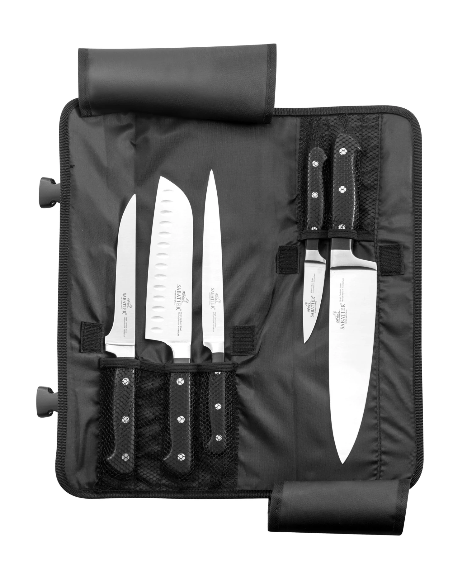 Sabatier Professional Knife Bag Equipped With 5 Kitchen Knives 3 Sabatier Professional Knife Bag Equipped With 5 Kitchen Knives