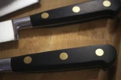 Sabatier Chef Knife Bag With 4 Knives And 1 Honing Steel - Stainless Steel Blades, POM Handles -Kitchen Knife Shop sabatier chef knife bag 4 knives 1 honing steel stainless steel pom handles 7