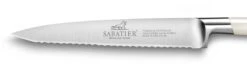 Sabatier Edonist Perle Utility Knife Serrated Blade 13cm - Fully Forged -Kitchen Knife Shop sabatier edonist perle utility knife serrated blade 13cm fully forged 1